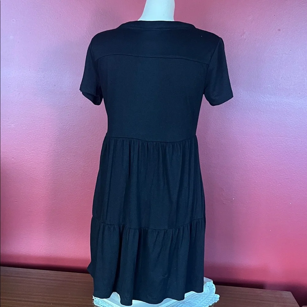 Knox Rose Black V-Neck Dress - Picture 8 of 13